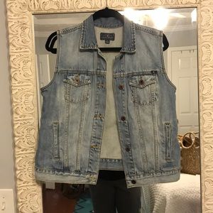Lucky Brand Denim Vest Size M